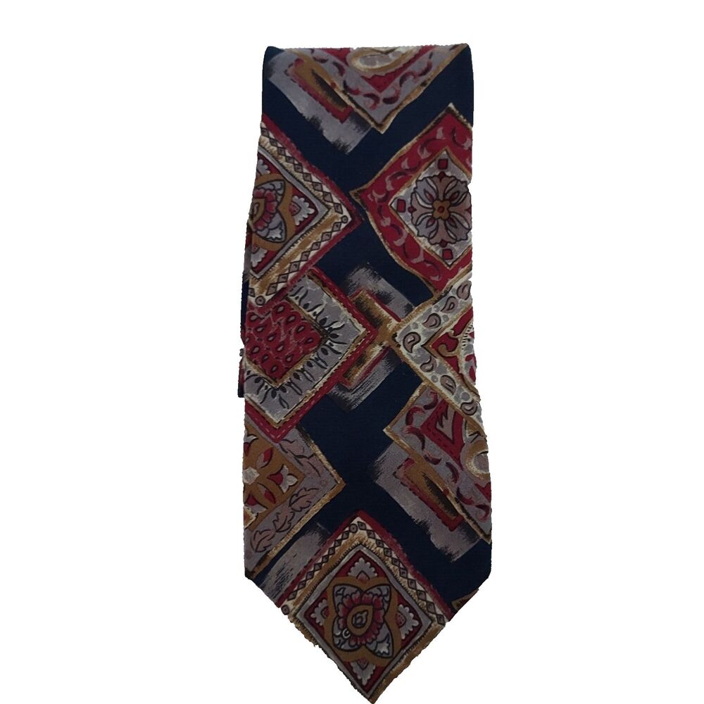 Vintage Christian Dior Monsieur Tie Made in USA Italian Silk Mens Neck Tie